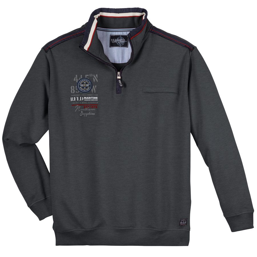 Redfield maritimer XXL Sweat-Troyer anthra melange