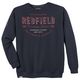Redfield Sweatshirt Übergröße navy Print Used Look Redfield Sweatshirt Übergröße navy Print Used Look
