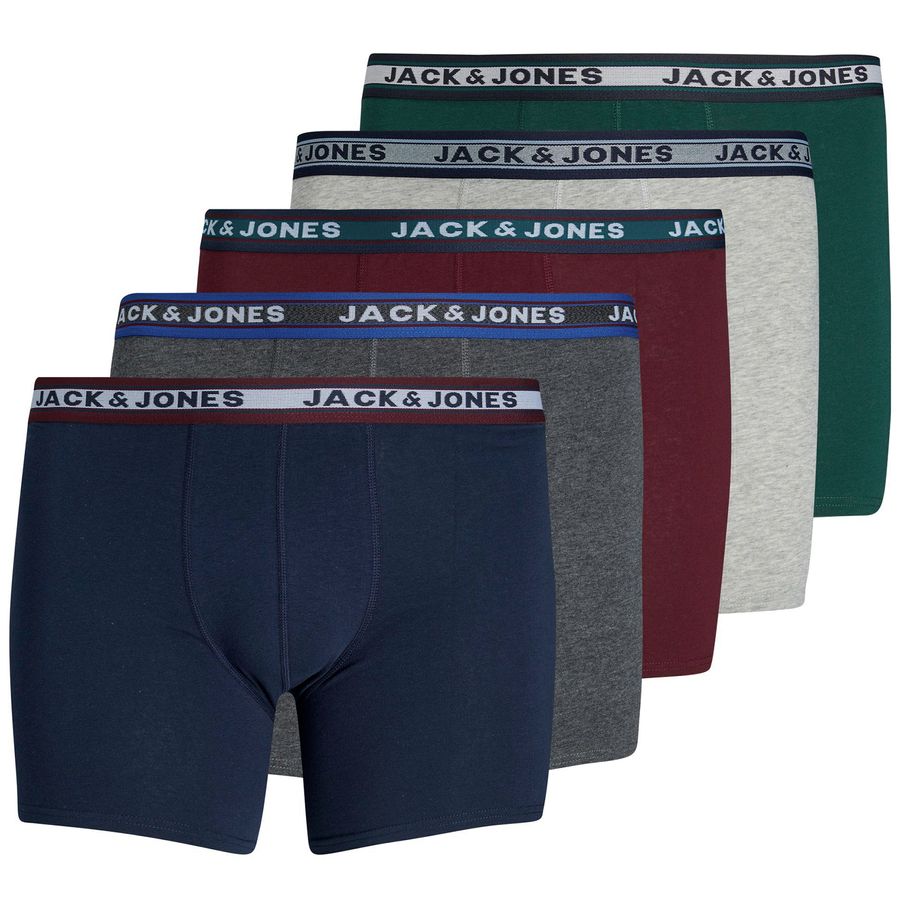 Jack&Jones 5er-Pack XXL Pants navy/grau/rot/grün