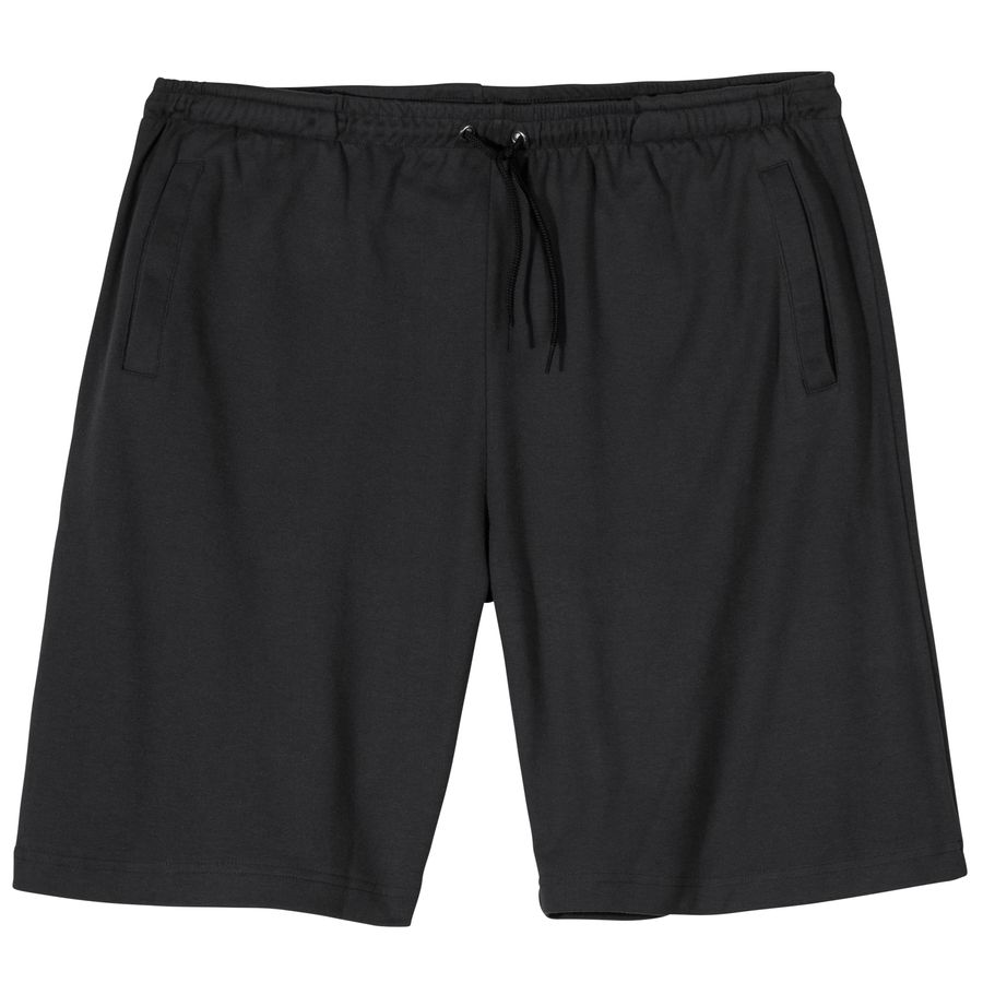 Hajo Sweat-Bermuda Stay fresh Übergröße schwarz