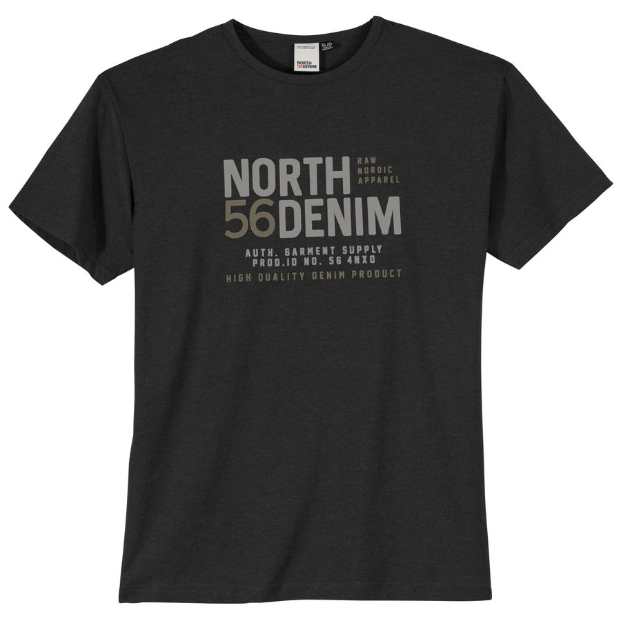 North Latitude XXL T-Shirt schwarz cooler Print