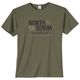 North Latitude Übergrößen T-Shirt oliv cooler Print
