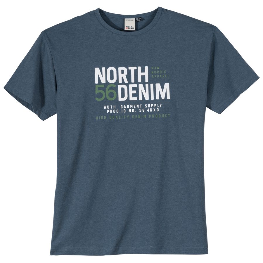North Latitude XXL T-Shirt blau cooler Print