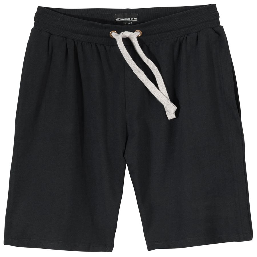 North Latitude Sweatshorts Übergröße schwarz