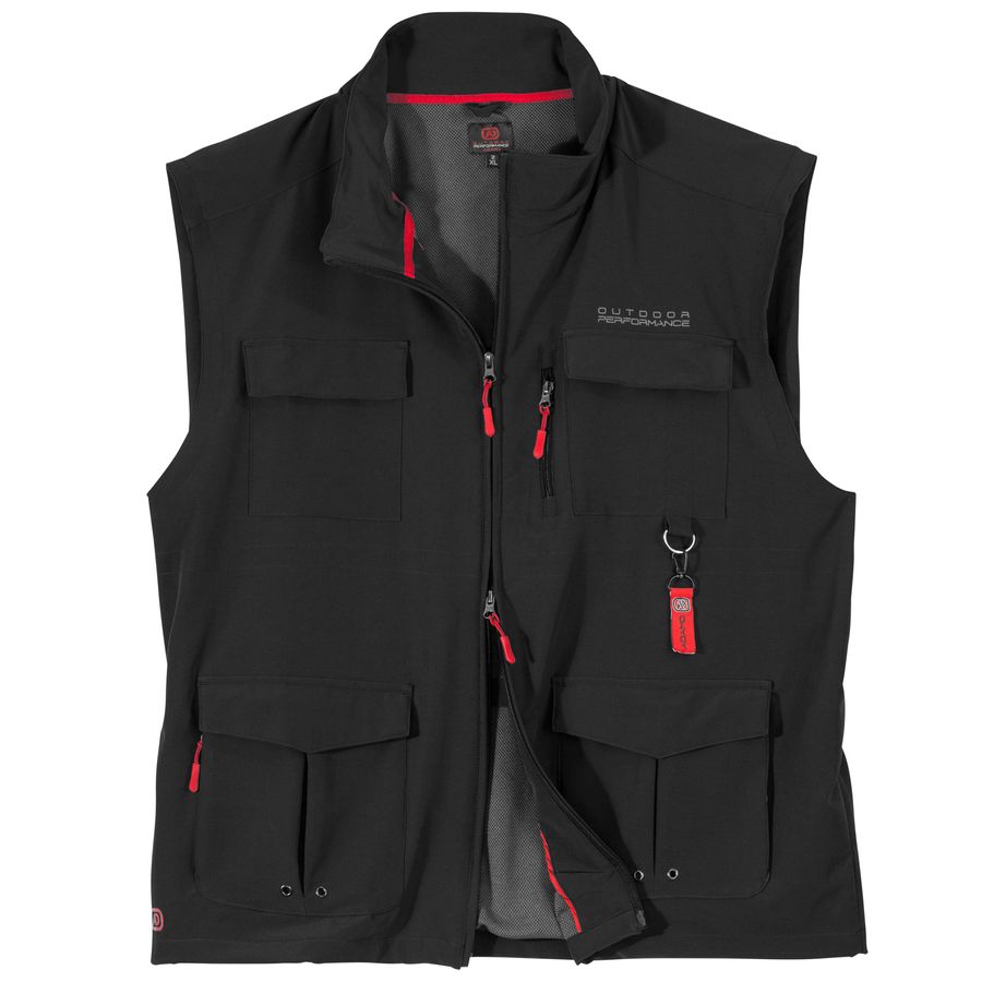 Adamo Outdoor-Weste schwarz Übergröße