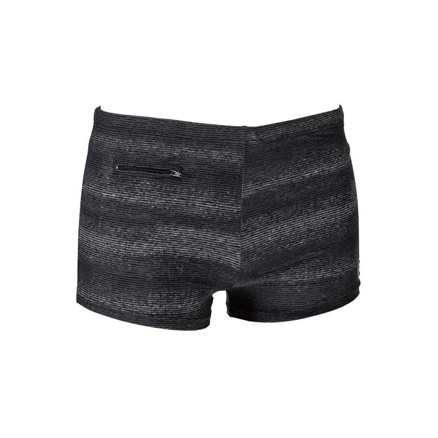 Bellonda XXL Badepants Streifenoptik schwarz-grau
