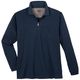 Hajo Langarm-Poloshirt Übergröße marine melange