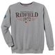 Redfield Übergrößen Logo Sweatshirt grau melange