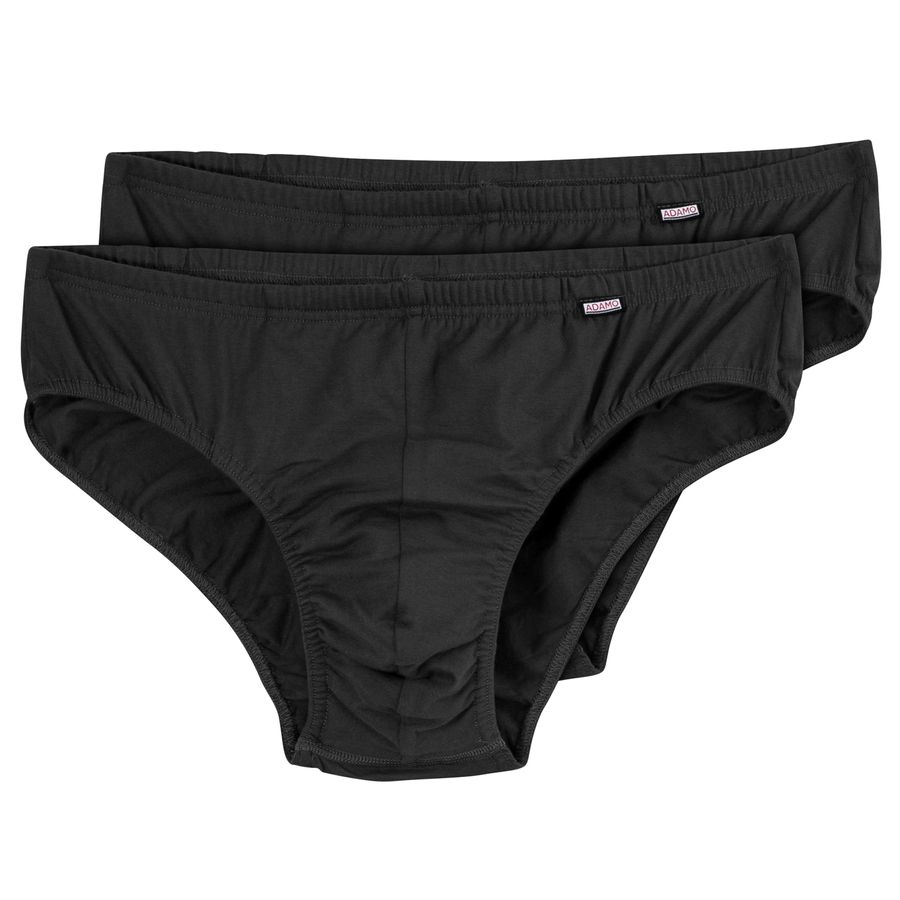 Adamo 2er-Pack Rio-Slips schwarz Übergröße