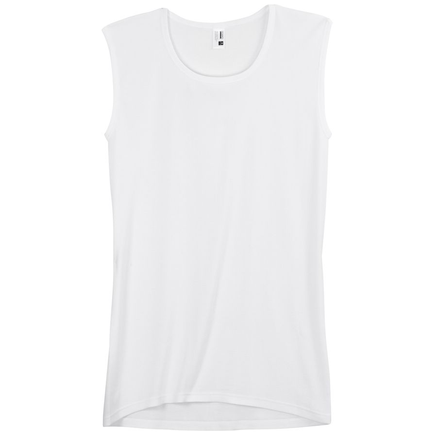 Adamo Feinripp Tanktop Übergröße weiß
