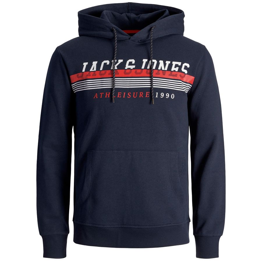 Jack&Jones Hoodie Logo JJIRON navy Übergröße