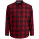 Jack&Jones XXL Langarmhemd Karo rot-schwarz