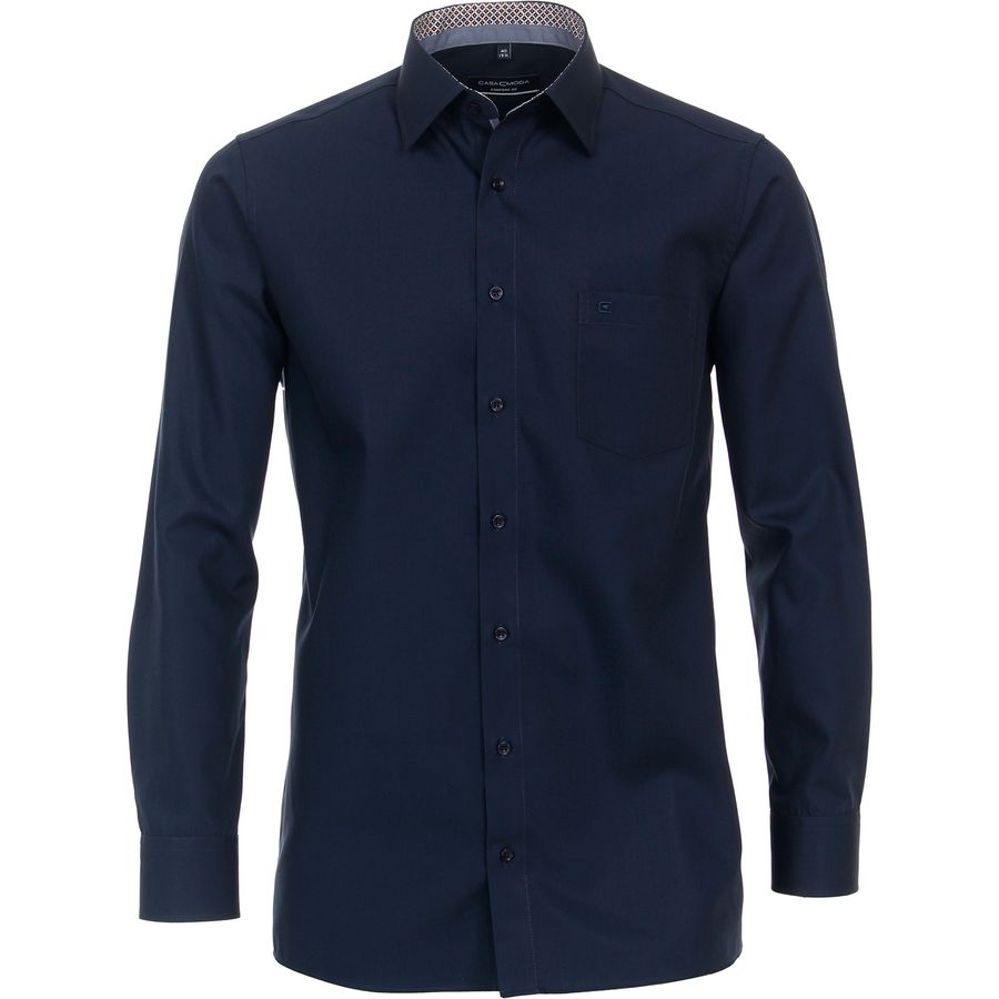 CasaModa XXL Businesshemd bügelfrei navy uni