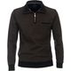 CasaModa XXL Sweat-Troyer Struktur braun-schwarz