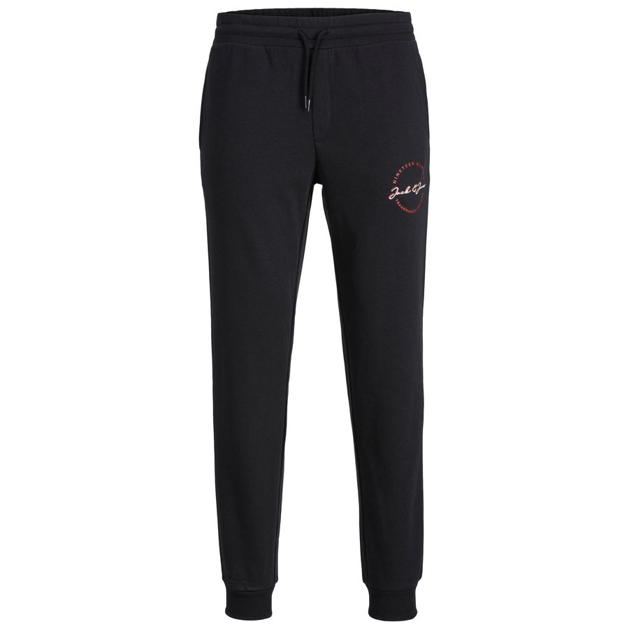 Jack&Jones Sweathose schwarz Übergröße Logo-Print