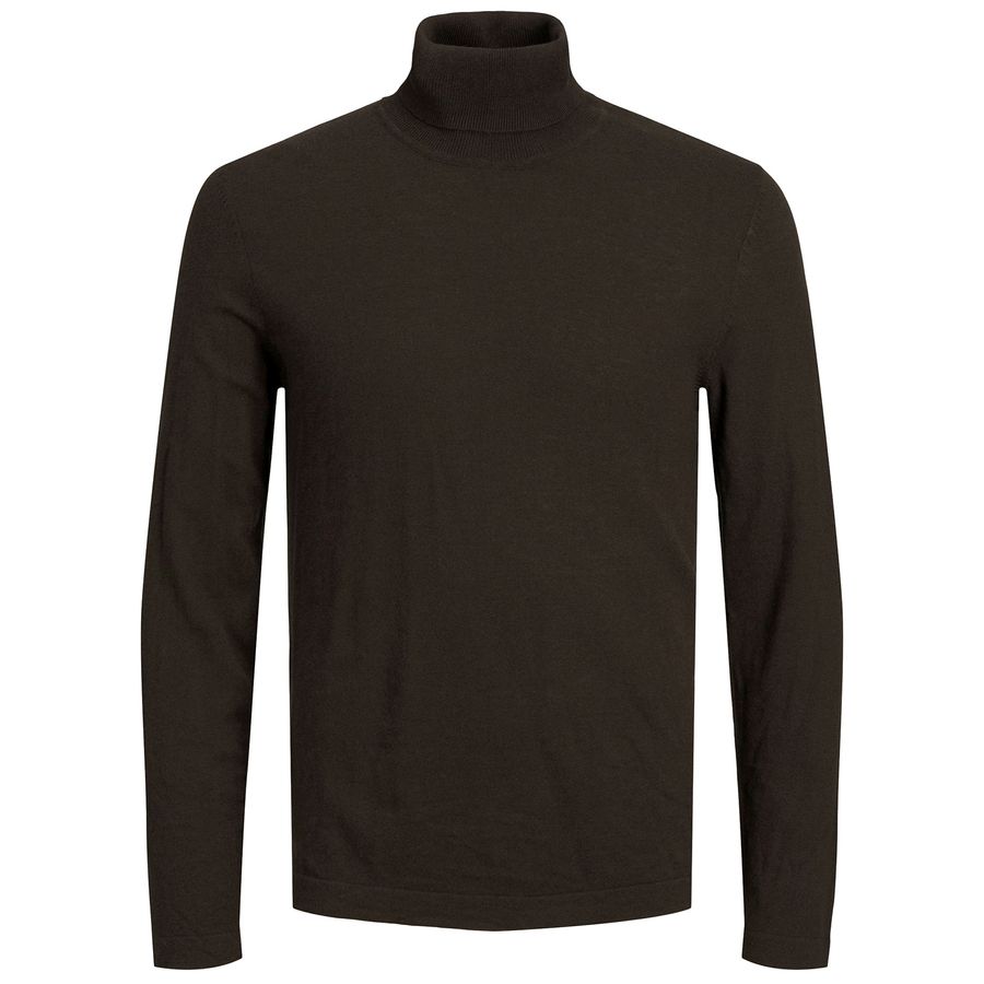 Jack&Jones Rollkragen-Pullover Übergröße braun