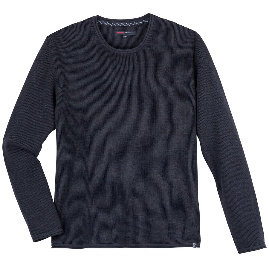 Paddock´s Rundhals-Strickpullover navy melange XXL