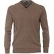 CasaModa V-Neck Pullover Übergröße braun melange CasaModa V-Neck Pullover Übergröße braun melange