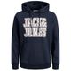 Jack&Jones Logo Hoodie Übergröße JJNEON DOT navy Jack&Jones Logo Hoodie Übergröße JJNEON DOT navy