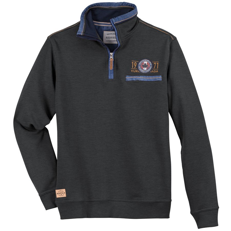 Redfield Sweat Troyer XXL anthra melange modisch