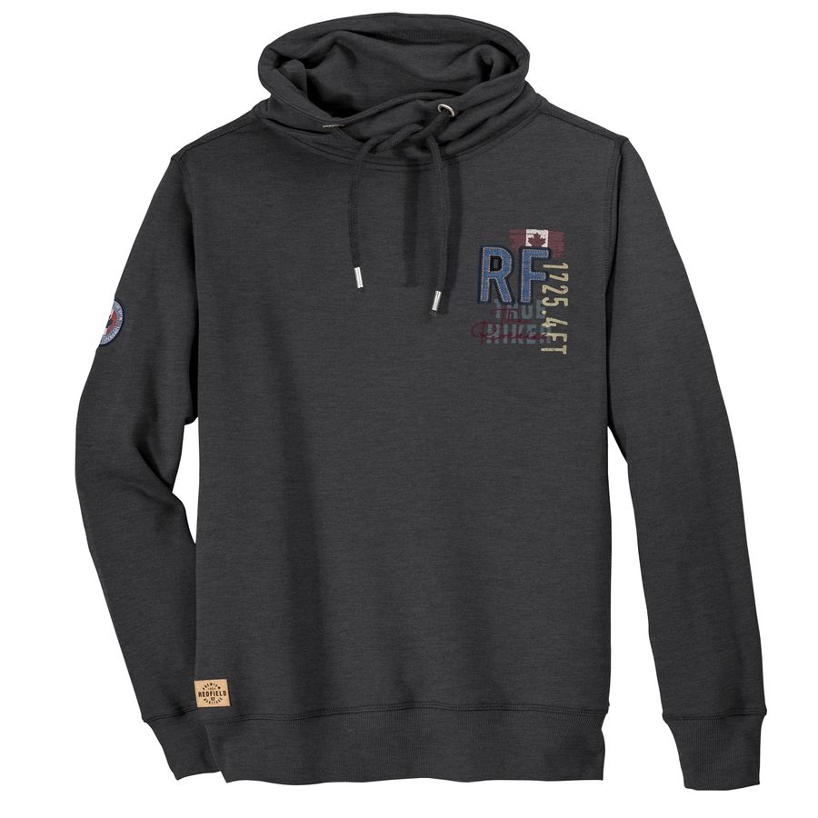 Redfield XXL Sweat Schlauchkragen anthrazit melange