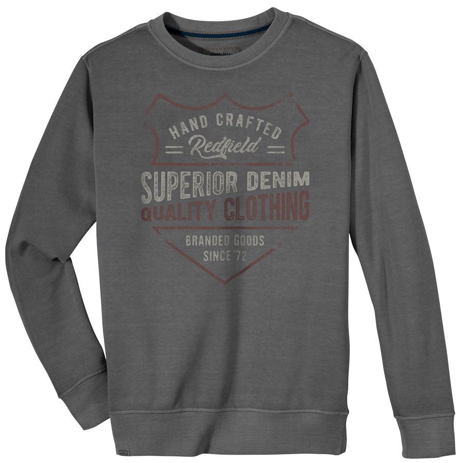 Redfield XXL Sweatshirt dunkelgrau Superior Denim