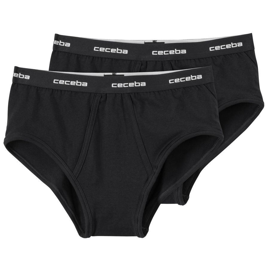 Ceceba 2er-Pack Übergrößen Stretch-Slip schwarz
