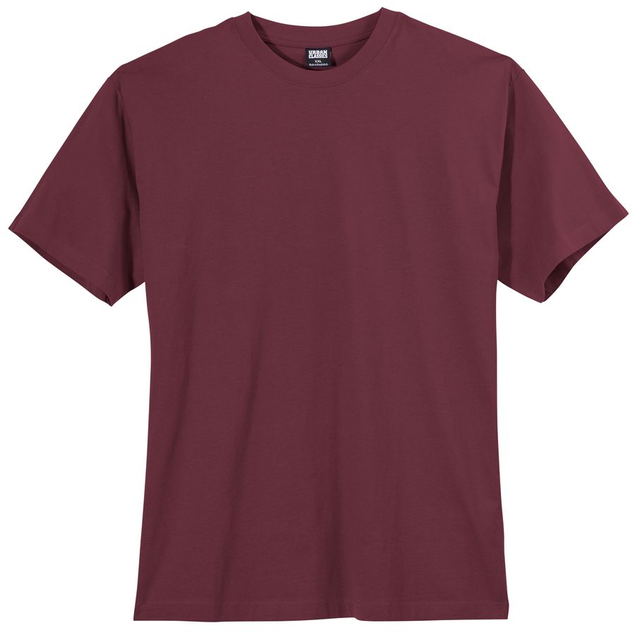 Urban Classics T-Shirt Übergröße weinrot