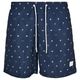 Urban Classics XXL Badeshorts navy Alloverdruck Urban Classics XXL Badeshorts navy Alloverdruck
