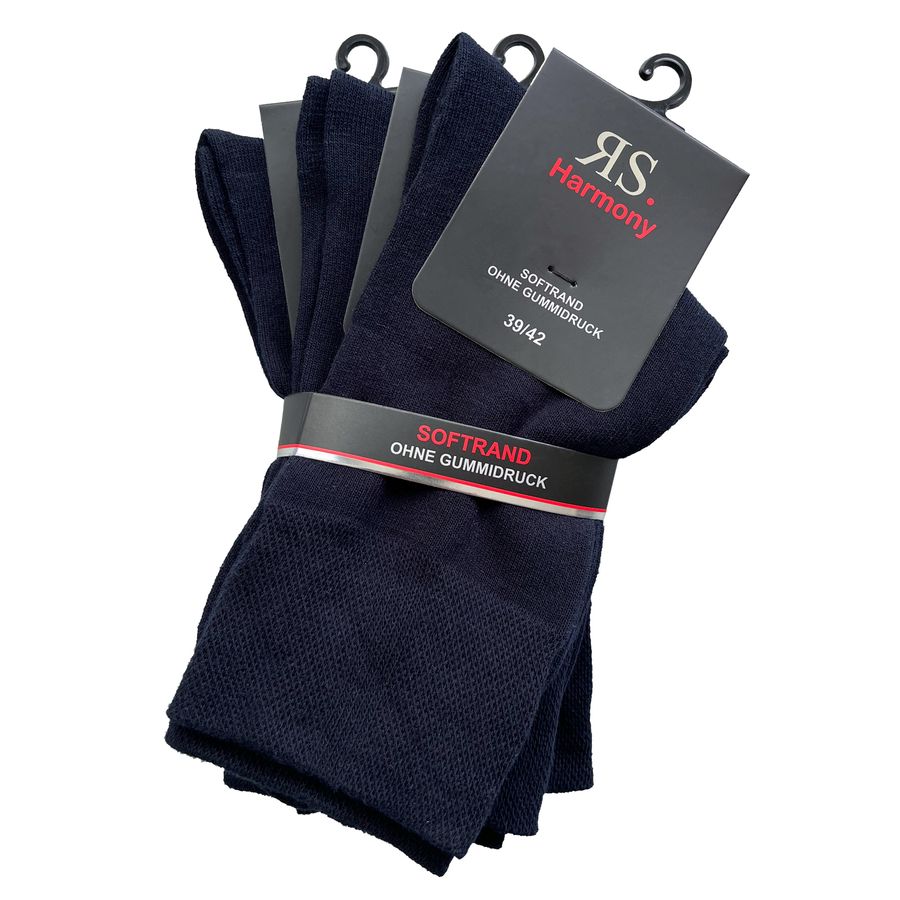 RS Harmony 3er-Pack Socken marine ohne Gummidruck