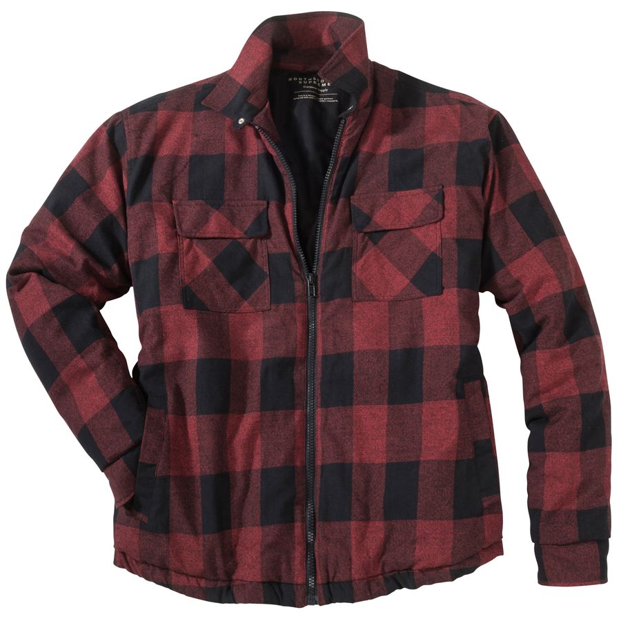 North56 XXL Jacke Karo rot-schwarz Holzfäller-Optik