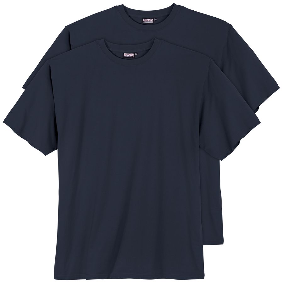 XXL 2er Pack T-Shirt dunkelblau Adamo Fashion