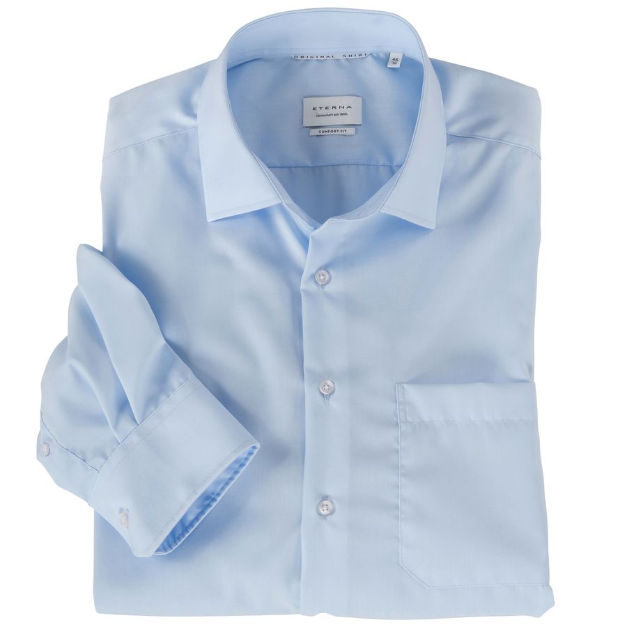 Eterna Business-Langarmhemd XXL bügelfrei hellblau