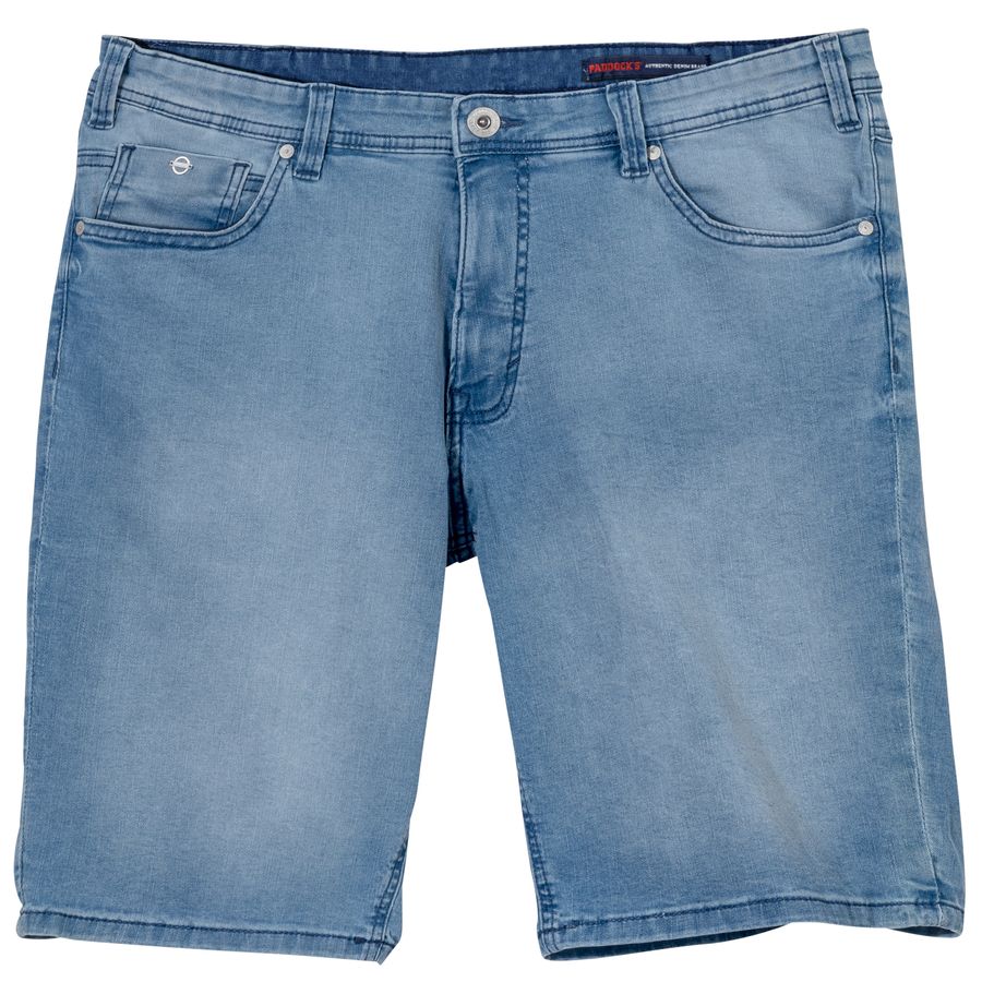 Paddock's Übergrößen Denim-Bermuda hellblau used