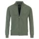 CasaModa XXL Strickjacke Stehkragen gelbgrün melange