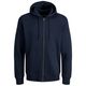 Jack&Jones Kapuzen-Sweatjacke Übergröße navy