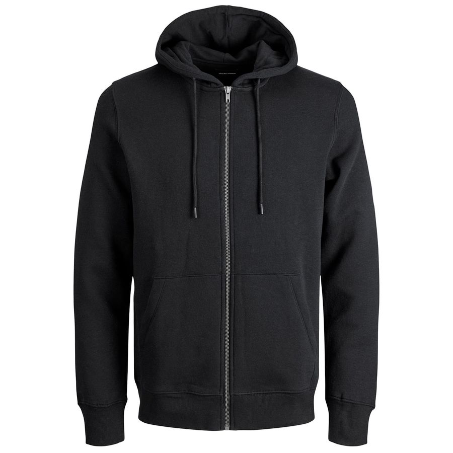 Jack&Jones Kapuzen-Sweatjacke Übergröße schwarz
