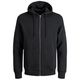 Jack&Jones Kapuzen-Sweatjacke Übergröße schwarz