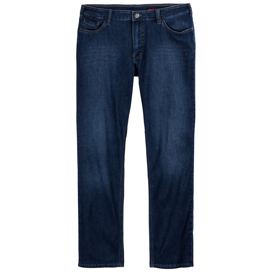 Paddock's XXL Stretch-Jeans Pipe blau Used Look