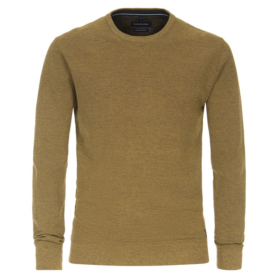 CasaModa Struktur Pullover XXL currygelb melange