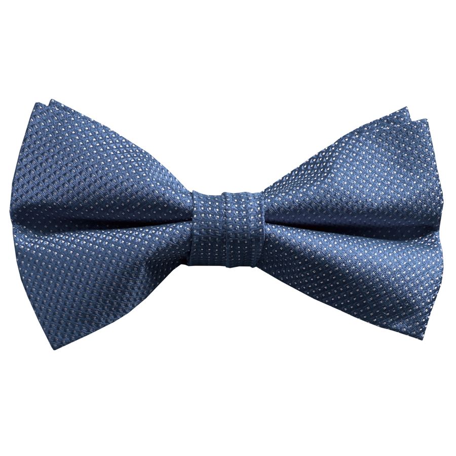 Real Guys by Ploenes Seiden-Fliege blau Struktur