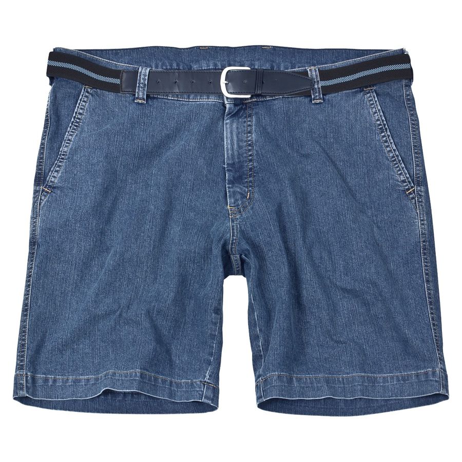 Pionier Jeans Stretch-Short blau Übergröße Herren