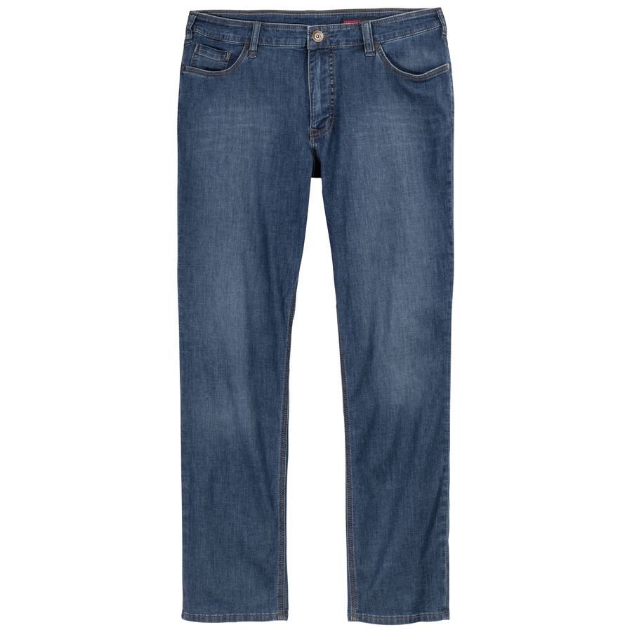 Paddock's XXL Stretch-Jeans Pipe mittelblau Used Look