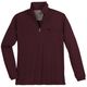 Hajo Zipper Langarm-Poloshirt XXL weinrot melange