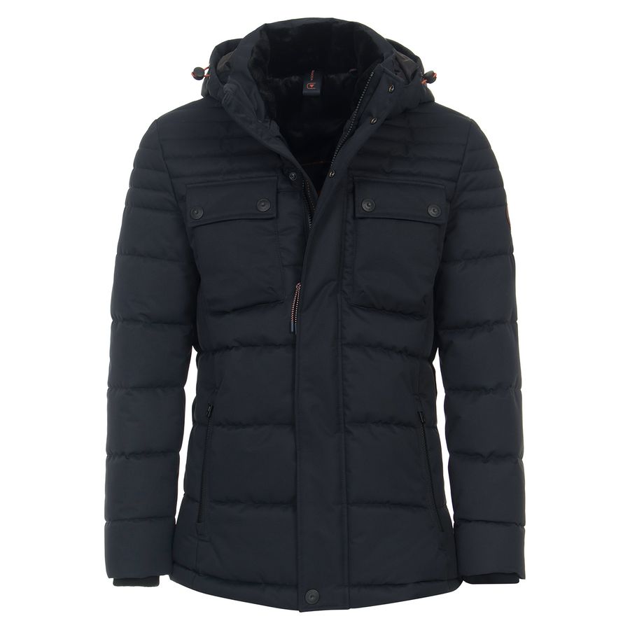 CasaModa Winter-Steppjacke Kapuze XXL blau