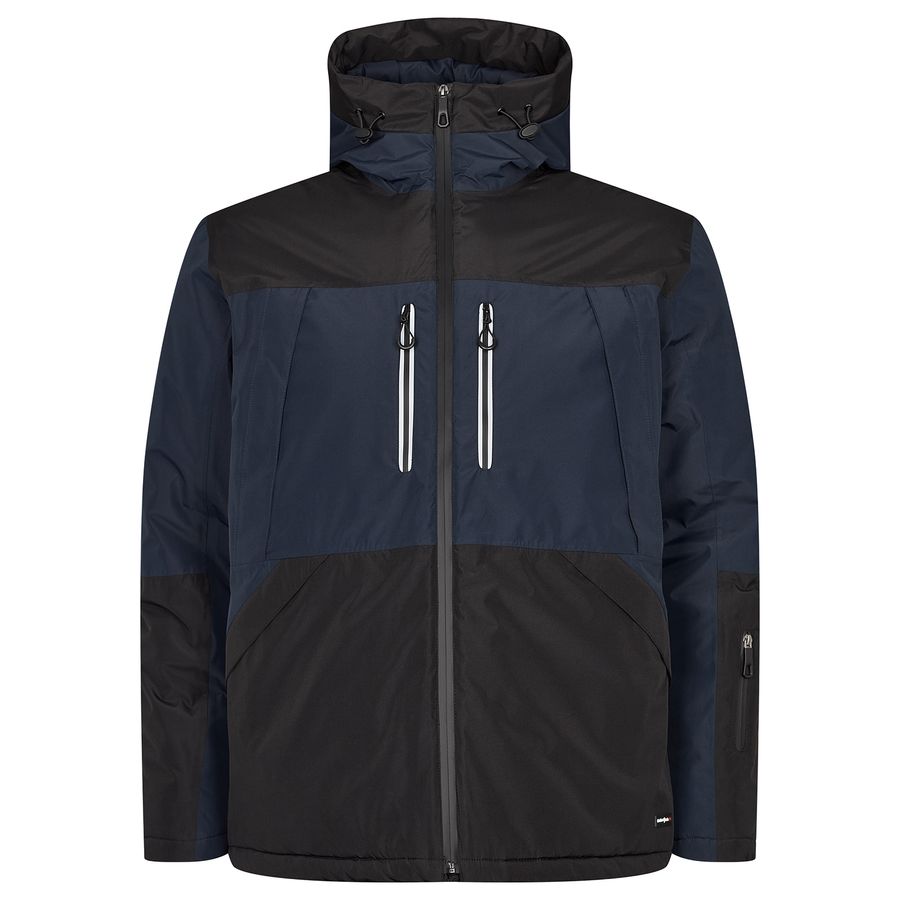 XXL Skijacke Colorblock schwarz-blau North 56°4