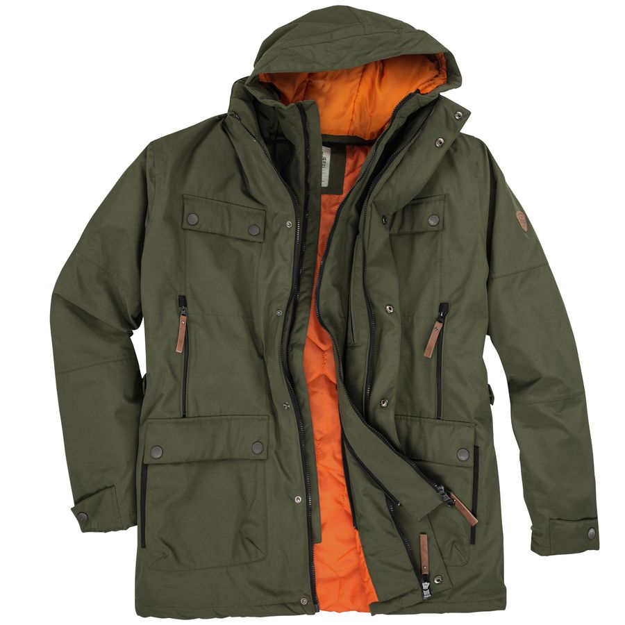 Brigg Übergrößen Winterjacke Finn oliv