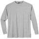 Adamo Langarmshirt Basic Übergröße hellgrau melange