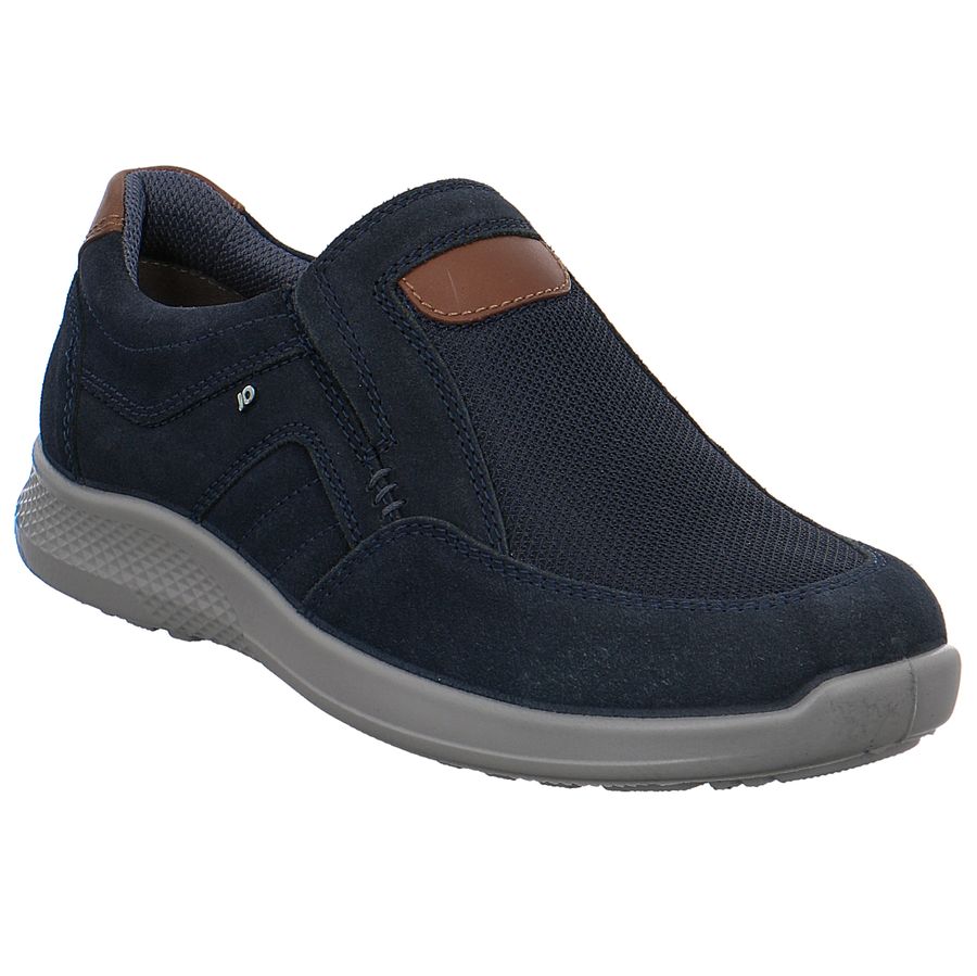 Jomos Slipper Campus Leder dunkelblau extra weit