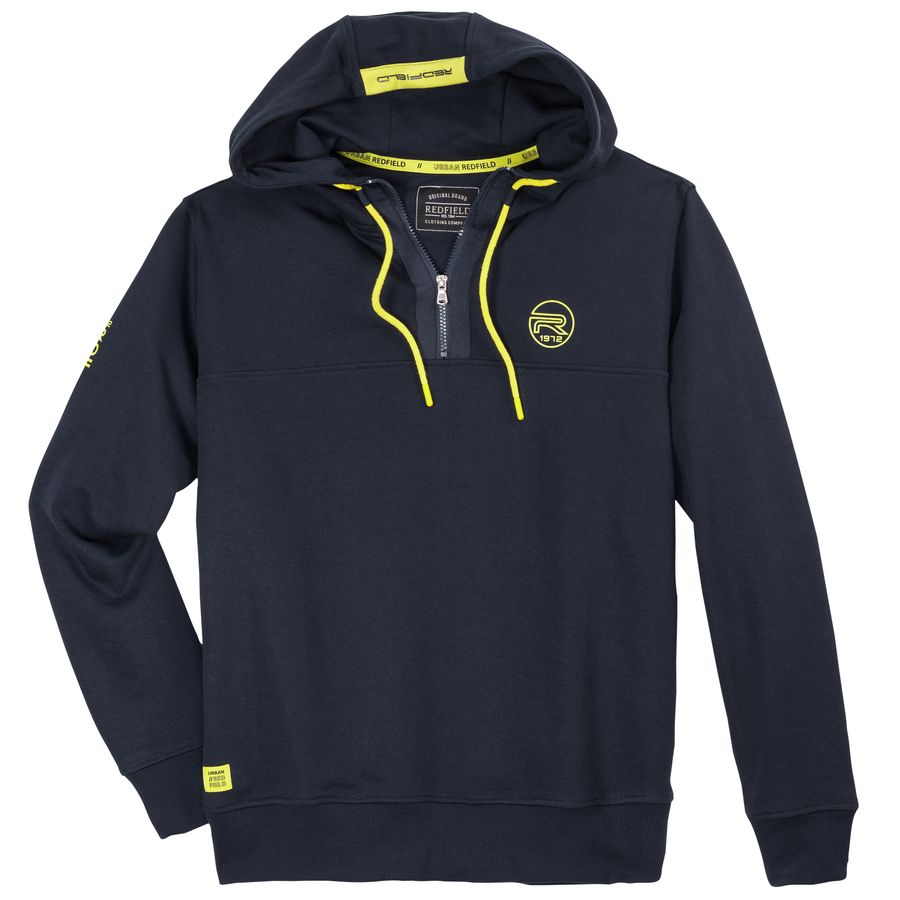 Redfield Hoodie Zipper XXL navy Kontrastdetails